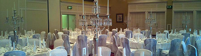 Gisborough Hall - crystal droplet candelabras