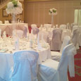 Gisborough Hall - white diamonte bows