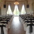 Rushpool Hall Blue Room - black bows