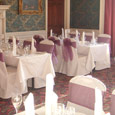 Gisborough Hall Longhull Room - two tone purple bows